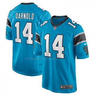 Maglia NFL Game Carolina Panthers Sam Darnold Blu