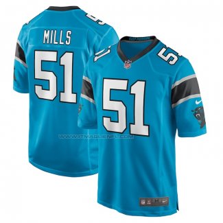 Maglia NFL Game Carolina Panthers Sam Mills Retired Blu