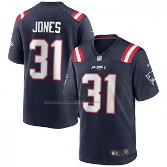 Maglia NFL Game New England Patriots Jonathan Jones Blu