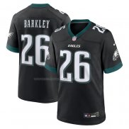 Maglia NFL Game Philadelphia Eagles Saquon Barkley Alternato Nero