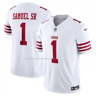 Maglia NFL Limited San Francisco 49ers Deebo Samuel Sr Vapor F.U.S.E. Bianco