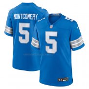 Maglia NFL Game Detroit Lions David Montgomery Blu2