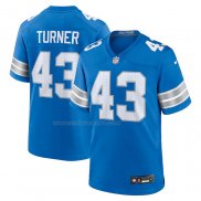 Maglia NFL Game Detroit Lions James Turner Blu