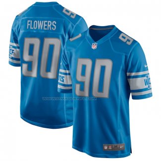 Maglia NFL Game Detroit Lions Trey Flowers Blu