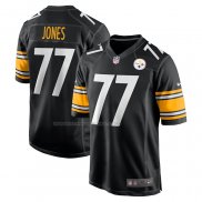 Maglia NFL Game Pittsburgh Steelers Broderick Jones 2023 NFL Draft First Round Pick Nero