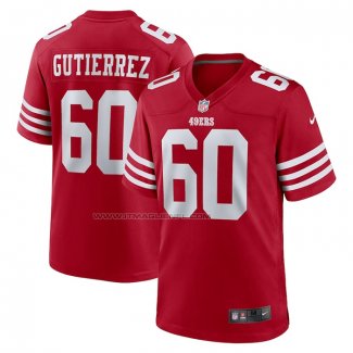 Maglia NFL Game San Francisco 49ers Sebastian Gutierrez Rosso