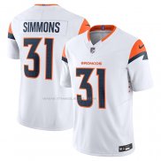 Maglia NFL Limited Denver Broncos Justin Simmons Vapor F.U.S.E. Bianco