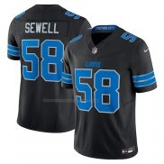 Maglia NFL Limited Detroit Lions Penei Sewell Vapor F.U.S.E. Alternato Nero