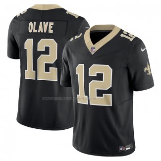 Maglia NFL Limited New Orleans Saints Chris Olave Vapor F.U.S.E. Nero