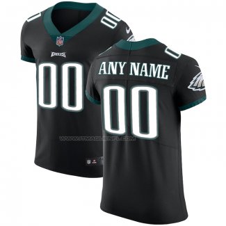 Maglia NFL Elite Philadelphia Eagles Personalizzate Vapor Untouchable Nero