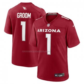 Maglia NFL Game Arizona Cardinals Number 1 Groom Rosso