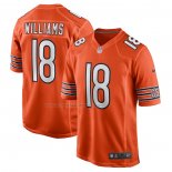 Maglia NFL Game Chicago Bears Caleb Williams Alternato 2024 NFL Draft First Round Pick Arancione