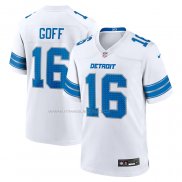 Maglia NFL Game Detroit Lions Jared Goff Bianco2