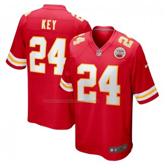 Maglia NFL Game Kansas City Chiefs Devon Key Rosso