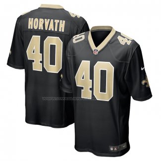 Maglia NFL Game New Orleans Saints Zander Horvath Nero