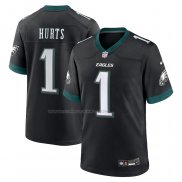 Maglia NFL Game Philadelphia Eagles Jalen Hurts Alternato Nero2