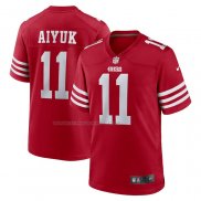 Maglia NFL Game San Francisco 49ers Brandon Aiyuk Rosso