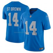 Maglia NFL Limited Detroit Lions Amon-ra St. Brown Vapor F.U.S.E. Alternato Blu