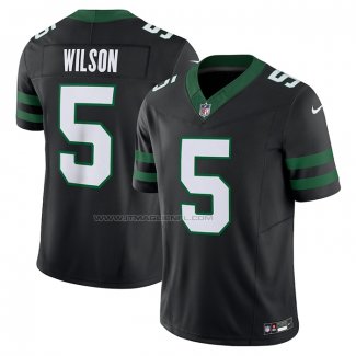 Maglia NFL Limited New York Jets Garrett Wilson Alternato Vapor F.U.S.E. Legacy Nero