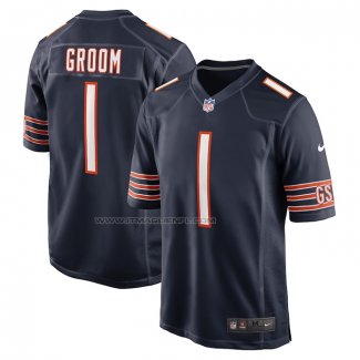 Maglia NFL Game Chicago Bears Number 1 Groom Blu