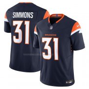 Maglia NFL Limited Denver Broncos Justin Simmons Vapor F.U.S.E. Blu