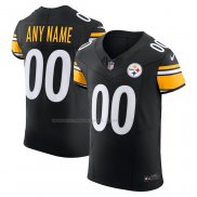 Maglia NFL Elite Pittsburgh Steelers Vapor F.U.S.E. Personalizzate Nero