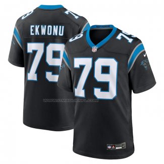 Maglia NFL Game Carolina Panthers Ikem Ekwonu Nero