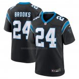 Maglia NFL Game Carolina Panthers Jonathon Brooks 2024 NFL Draft Nero