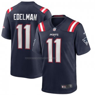 Maglia NFL Game New England Patriots Julian Edelman Blu