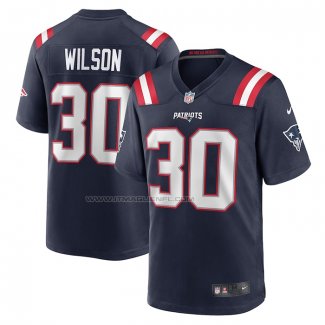 Maglia NFL Game New England Patriots Mack Wilson Blu