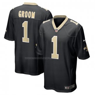 Maglia NFL Game New Orleans Saints Number 1 Groom Nero