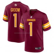 Maglia NFL Game Washington Commanders Number 1 Groom Rosso