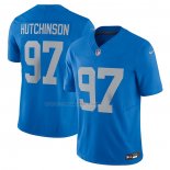 Maglia NFL Limited Detroit Lions Aidan Hutchinson Vapor F.U.S.E. Alternato Blu