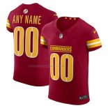 Maglia NFL Elite Washington Commanders Vapor F.U.S.E. Personalizzate Rosso