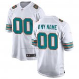 Maglia NFL Game Miami Dolphins Alternato Personalizzate Bianco