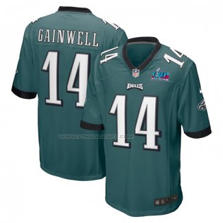 Maglia NFL Game Philadelphia Eagles Kenneth Gainwell Super Bowl Lvii Patch Verde