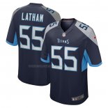Maglia NFL Game Tennessee Titans Jc Latham 2024 NFL Draft First Round Pick Blu