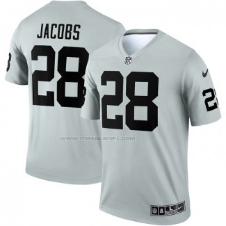 Maglia NFL Legend Las Vegas Raiders Josh Jacobs Inverted Legend Grigio