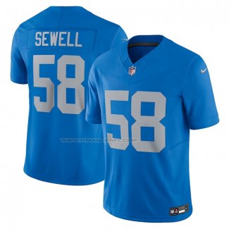 Maglia NFL Limited Detroit Lions Penei Sewell Vapor F.U.S.E. Alternato Blu