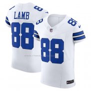 Maglia NFL Elite Dallas Cowboys Ceedee Lamb Vapor F.U.S.E. Bianco