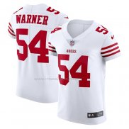 Maglia NFL Elite San Francisco 49ers Fred Warner Vapor Bianco