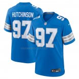 Maglia NFL Game Detroit Lions Aidan Hutchinson Blu