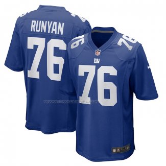 Maglia NFL Game New York Giants Jon Runyan Blu