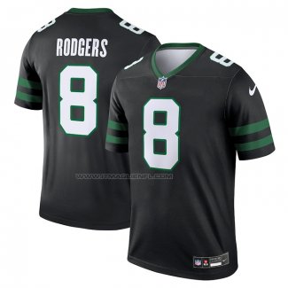 Maglia NFL Legend New York Jets Aaron Rodgers Alternato Nero2