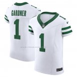 Maglia NFL Elite New York Jets Ahmad Sauce Gardner Alternato Vapor F.U.S.E. Bianco