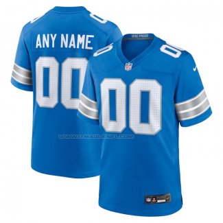 Maglia NFL Game Detroit Lions Personalizzate Blu2