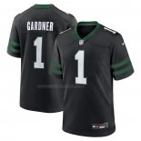 Maglia NFL Game New York Jets Ahmad Sauce Gardner Alternato Nero