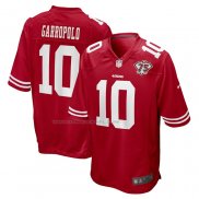 Maglia NFL Game San Francisco 49ers Jimmy Garoppolo 75th Anniversary Rosso