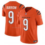 Maglia NFL Limited Cincinnati Bengals Joe Burrow Vapor F.U.S.E. Arancione