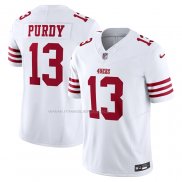 Maglia NFL Limited San Francisco 49ers Brock Purdy Vapor F.U.S.E. Bianco